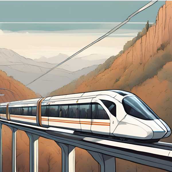 Der Kaukarapid fährt durch den Kaukasus in Georgien