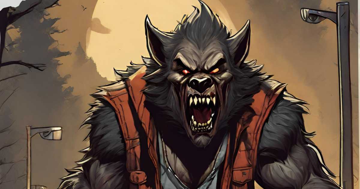 Der Werwolf vom Niederrhein blickt dem Betrachter ins Auge