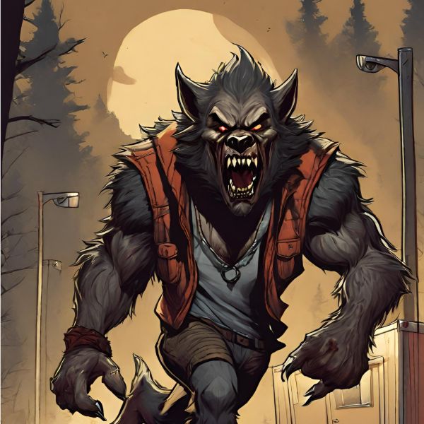 Der Werwolf vom Niederrhein blickt dem Betrachter ins Auge