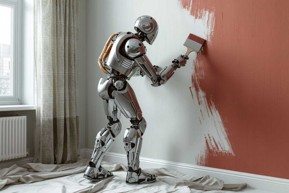 Ein Roboter als Maler: KI bei der Arbeit