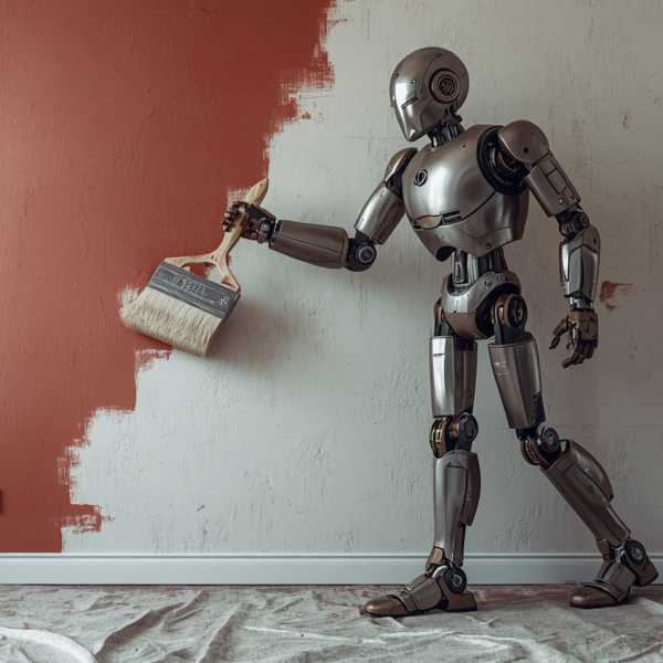 Ein Roboter als Maler: KI bei der Arbeit