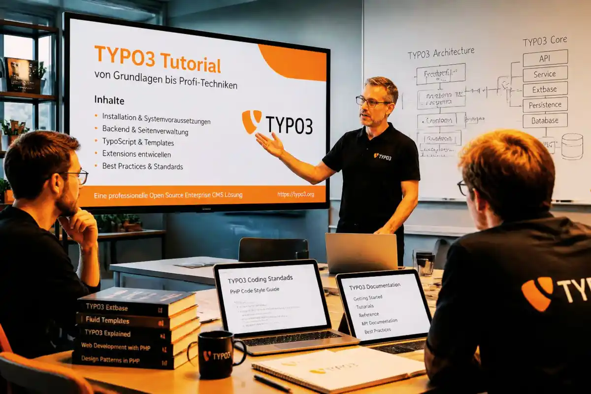 Thomas Berscheid gibt TYPO3 Wissen als Tutorial weiter (Symbolbild)