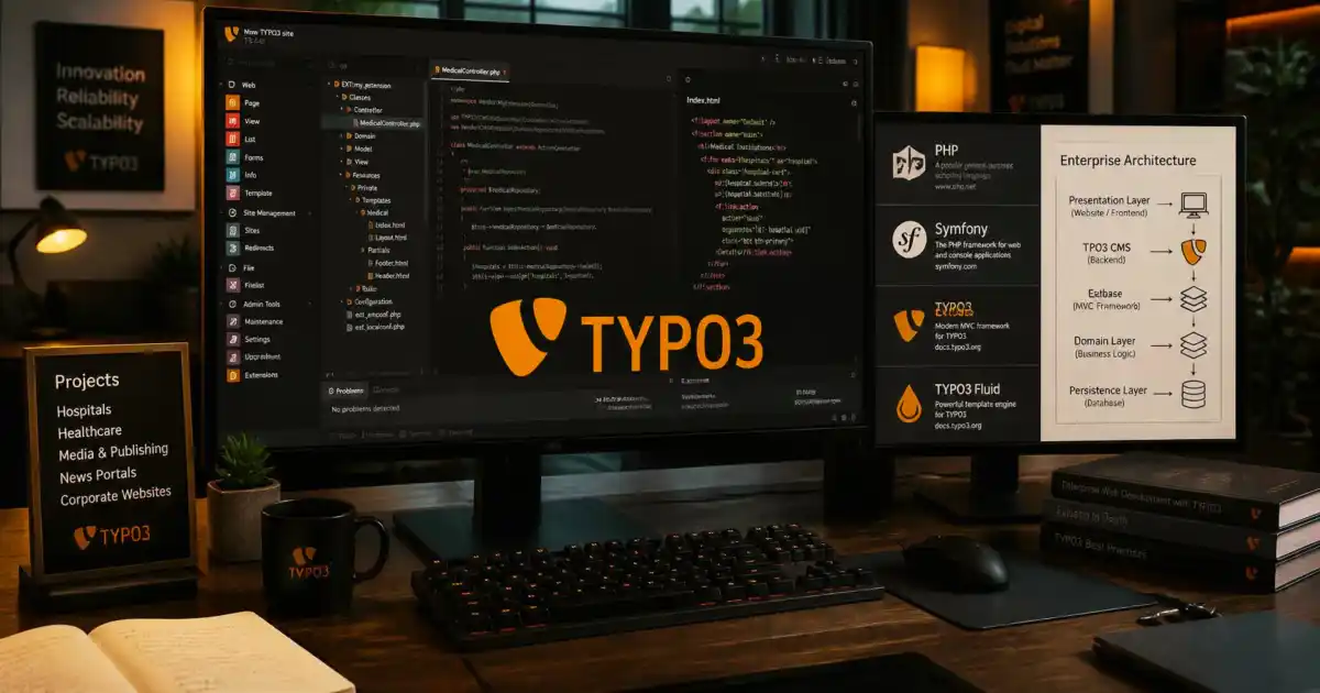 Senior TYPO3 Developer: Enterprise‑Projekte, SEO/AEO & KI‑Pipelines