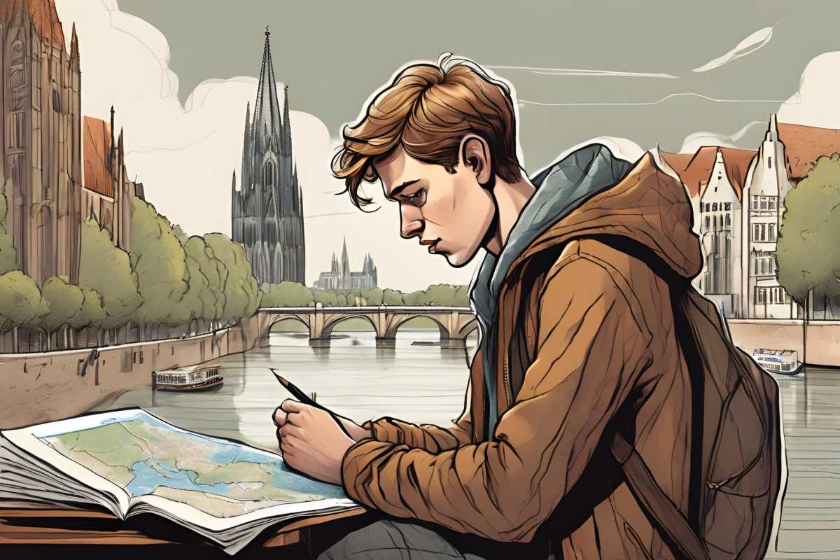 Thomas Berscheid beim Studium der Geographie in Köln