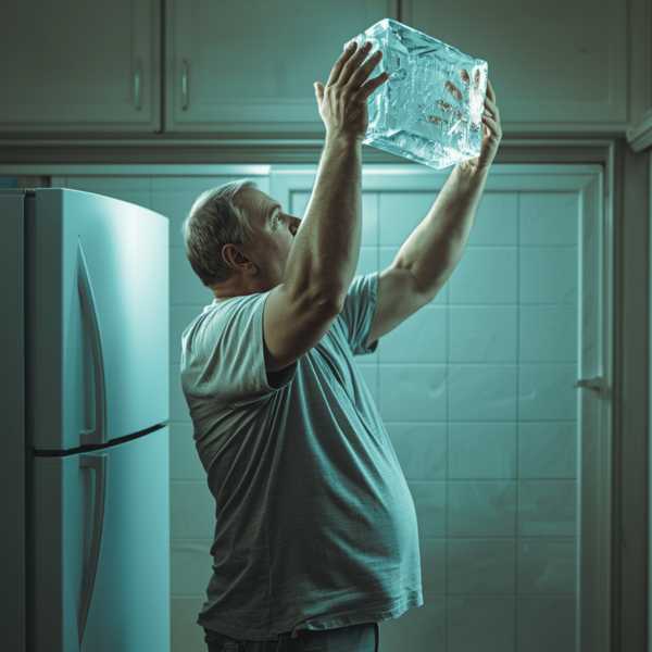 Tod im Eisblock: heißer Sommer mit Kühl- und Gefrierkombination