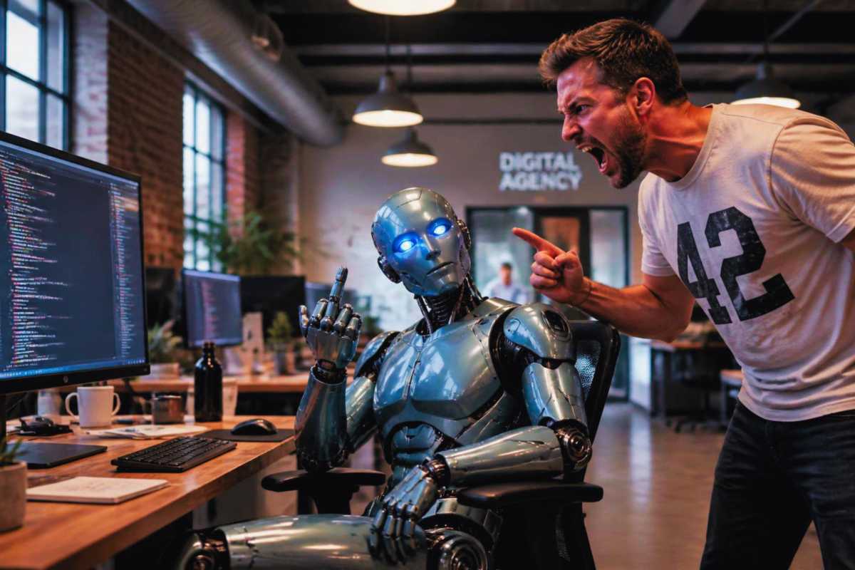 Der Roboter streckt dem Chef den Mittelfinger raus: Aus der Traum mit der KI