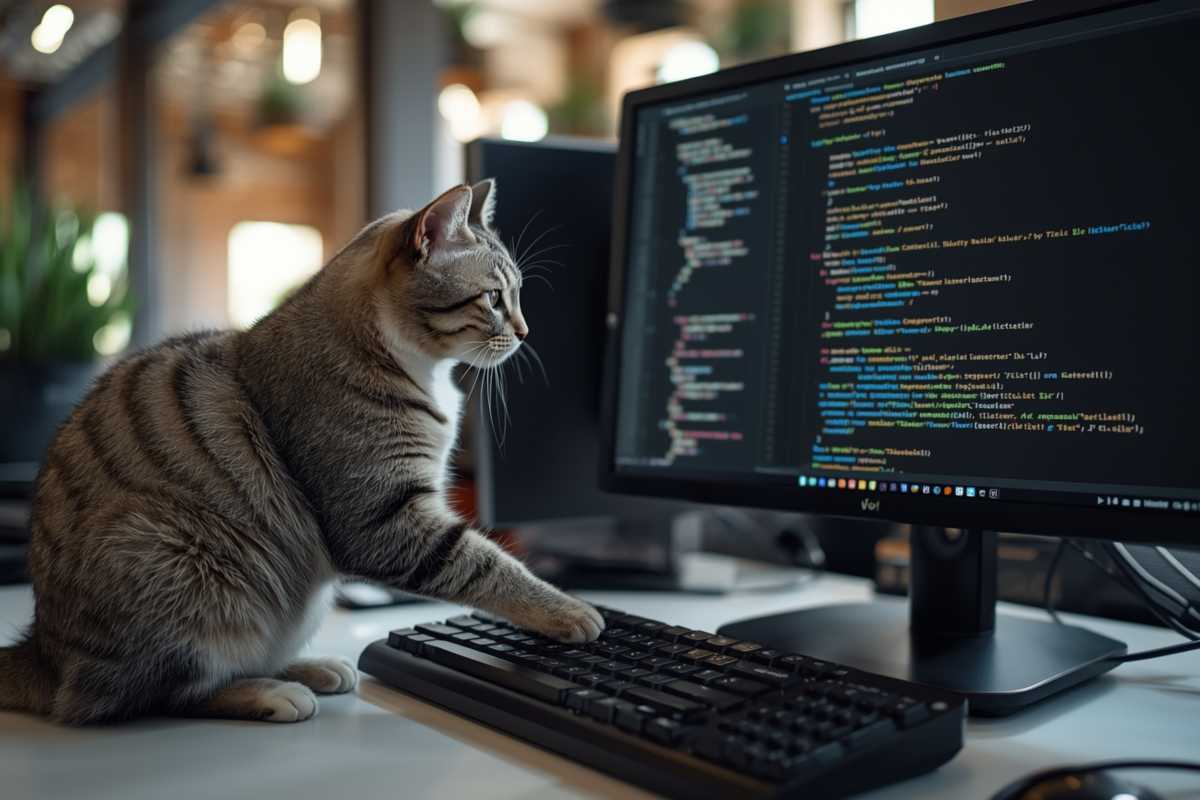 Auch diese Person beschäftigt sich intensiv mit der Programmierung für TYPO3