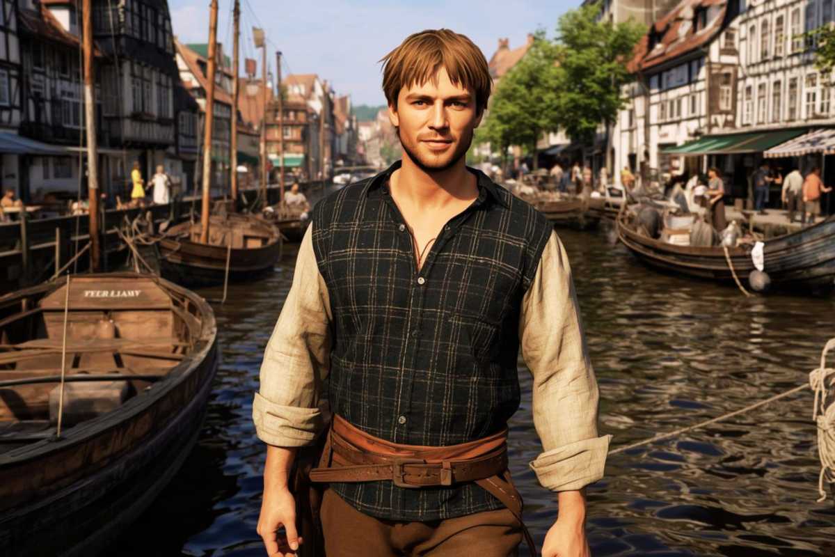 Vor der Abreise mit Boot aus der Stadt heraus