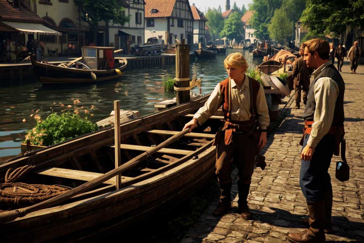 Der Schreiner fängt als Bootsbauer in der großen Stadt an