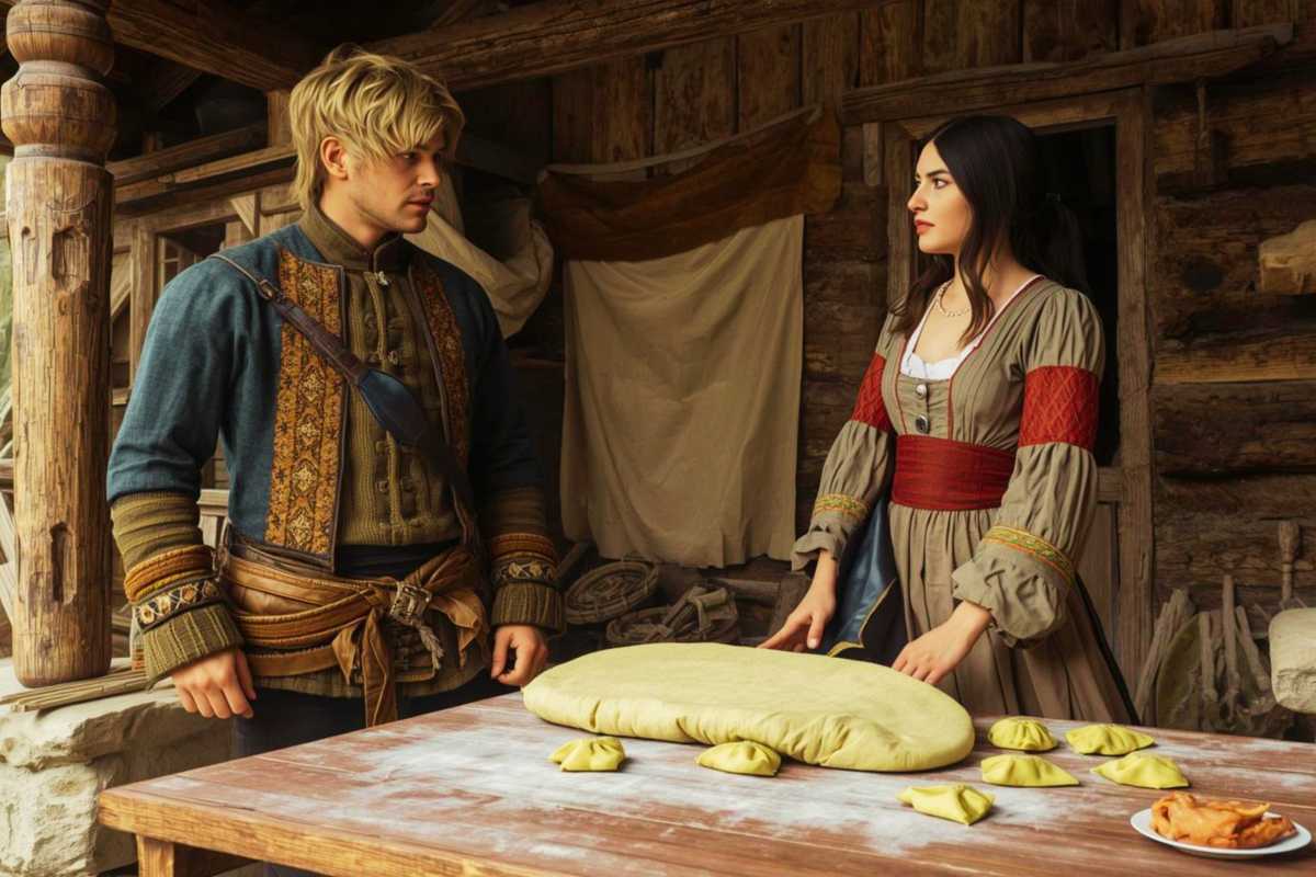 Nino bringt Erwin bei wie man Chinkali macht