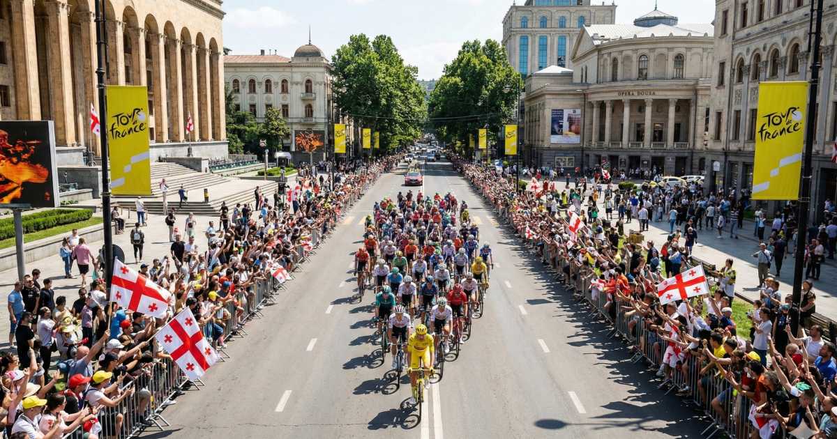 Video und Audio: Grand Départ der Tour de France in Tbilissi