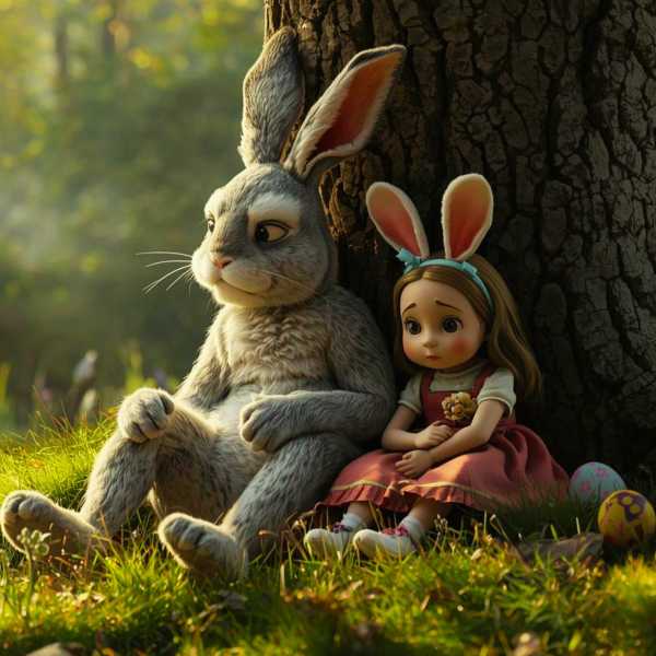 Bildergalerie Grensel und Hete: Der Osterhase ist nicht gut drauf