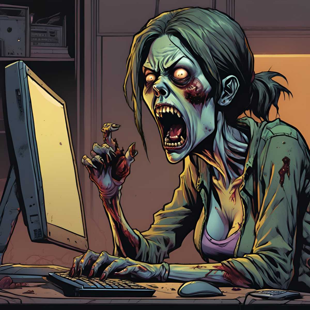Clickworker: Mitarbeiterin ist nicht zufrieden mit der Arbeit und zum Zombie mutiert