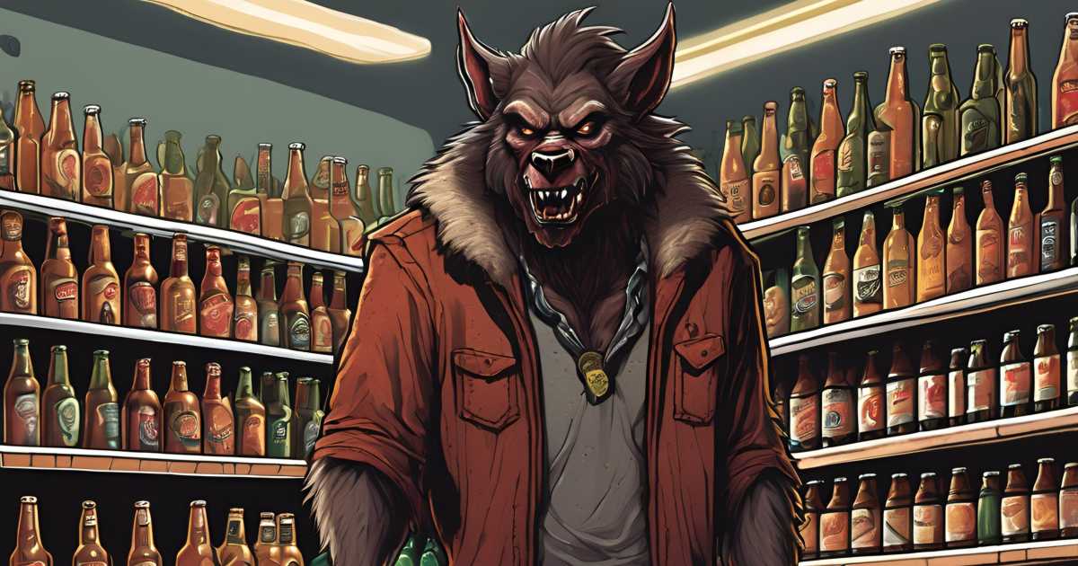 Werwolf im Supermarkt: Bildergalerie Werwölfe beim Einkaufen