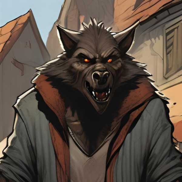 Vielleicht als Au Pair? Werwolf mit Kind beim Shoppen