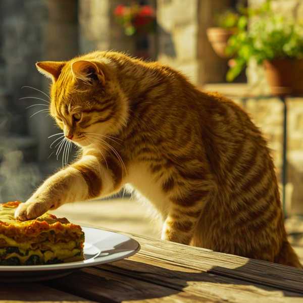 Nicht nur Garfield nimmt gerne mal eine Lasagne mit Spinat zu sich