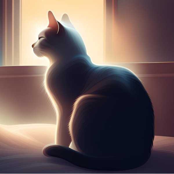 Eine Frau träumt von der Katze