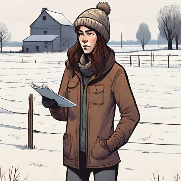 Janette Fischer: Reporterin bei der Arbeit im Winter