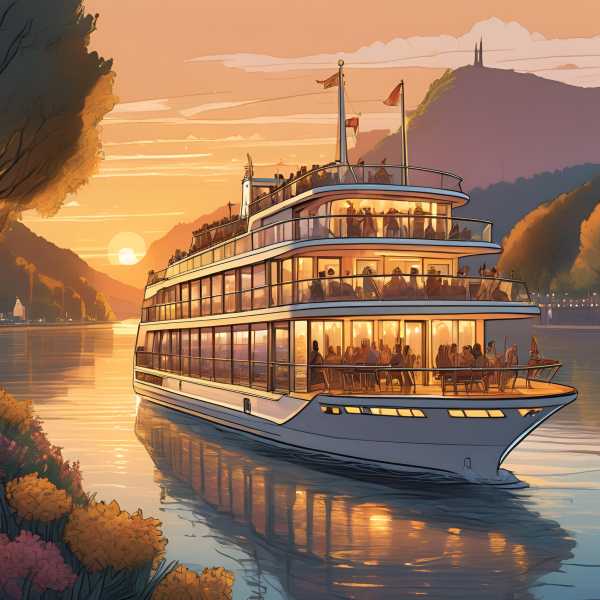 Ein Schiff wie es vor dem Drachenfels aussehen könnte