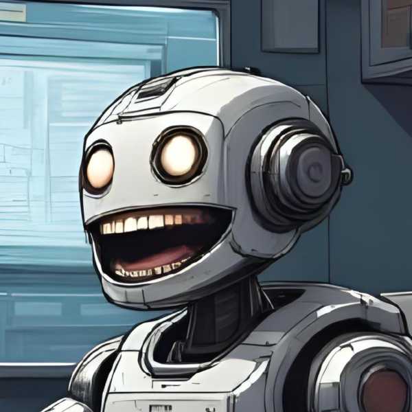 Dieser Roboter freut sich über die Arbeit
