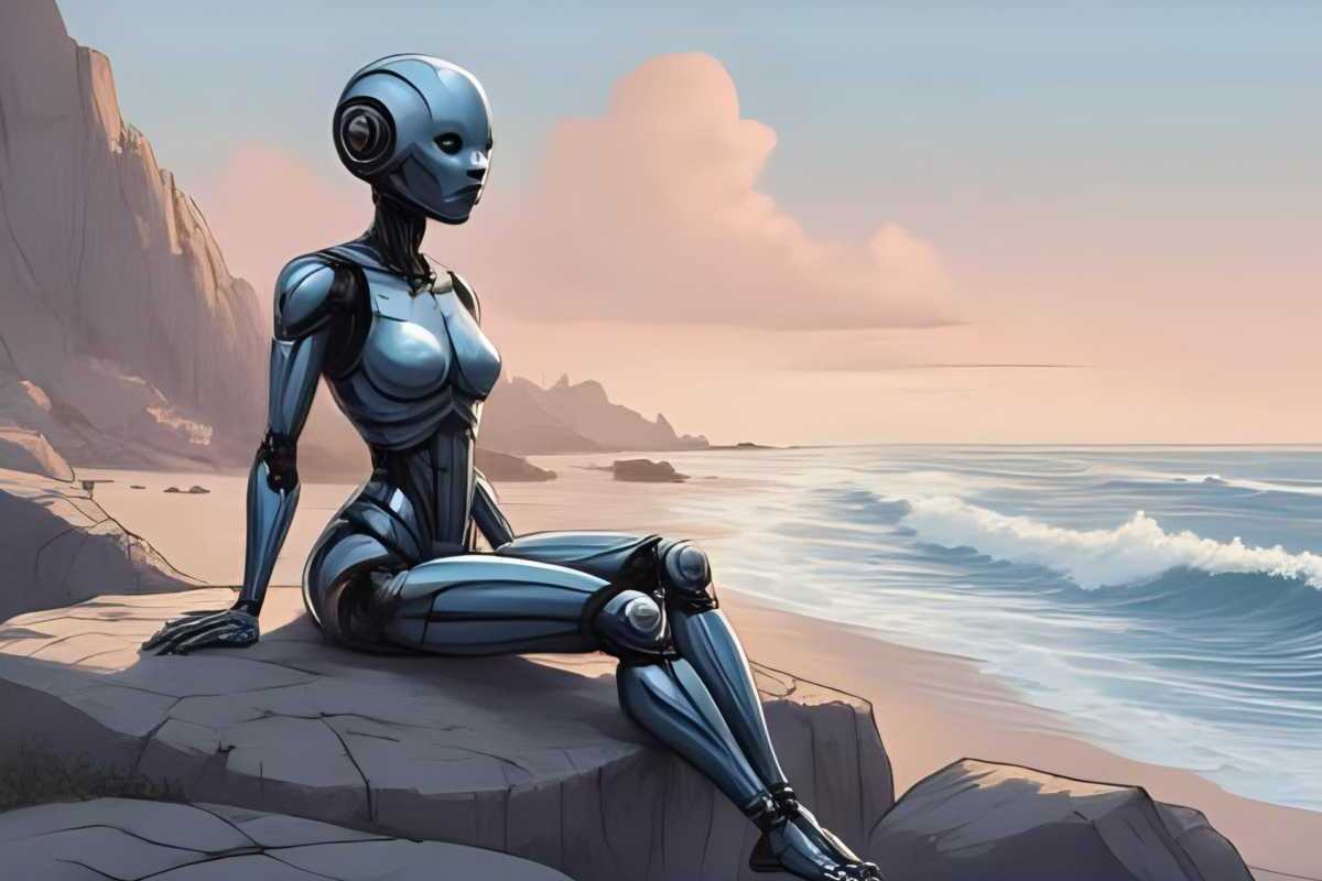 Roboter bei Arbeit und Freizeit: KI Bildergalerien von Thomas Berscheid