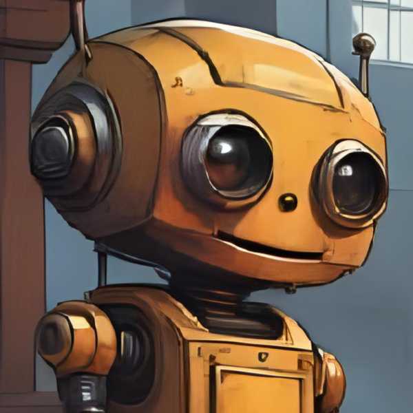Eine Gruppe von Robotern starrt fasziniert ins Feuer