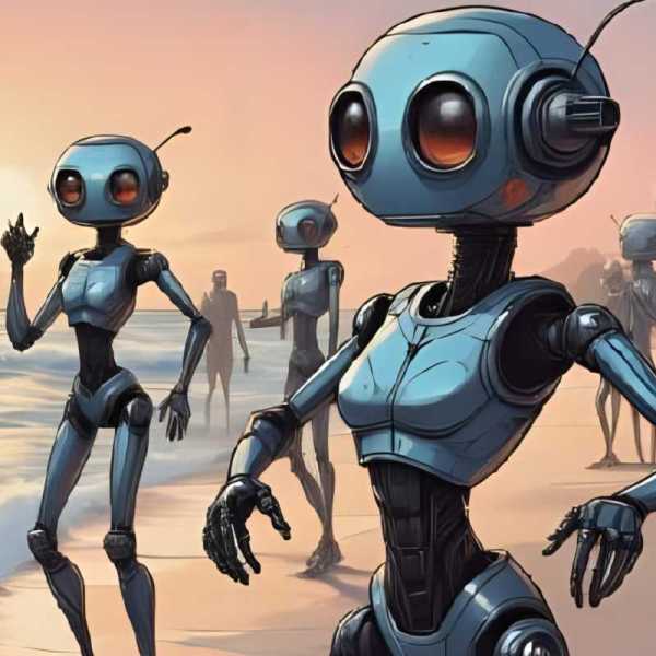 Roboter bei Tanz, Tennis und Grillen mit Bier: KI Bildergalerie