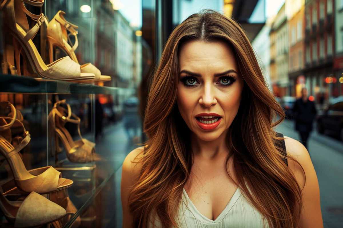 Die Stiefmutter wird aggressiv wenn man sie am Kauf neuer Schuhe hindert